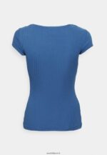 femmes t-shirt imprimé bleu foncé 006BT275 Anna Field - Image 2