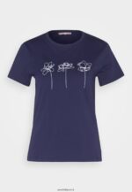 femmes t-shirt imprimé bleu foncé 006BT313 Anna Field - Image 5