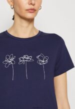 femmes t-shirt imprimé bleu foncé 006BT313 Anna Field - Image 6
