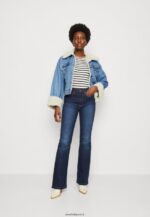 femmes t-shirt imprimé bleu foncé/blanc 006BT339 Anna Field - Image 2