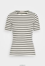 femmes t-shirt imprimé bleu foncé/blanc 006BT339 Anna Field - Image 5