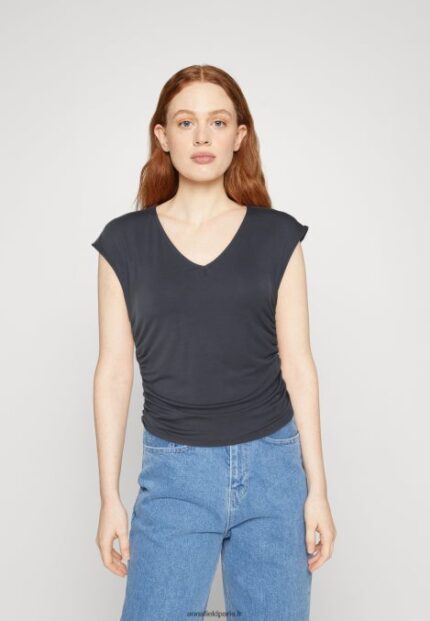 femmes t-shirt imprimé gris 006BT351 Anna Field