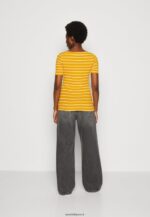 femmes t-shirt imprimé jaune foncé/blanc 006BT295 Anna Field - Image 3