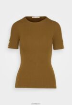 femmes t-shirt imprimé kaki 006BT368 Anna Field - Image 5
