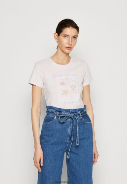 femmes t-shirt imprimé lilas 006BT345 Anna Field