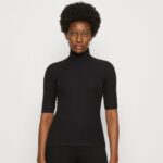 femmes t-shirt imprimé noir 006BT291 Anna Field