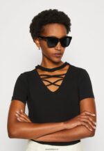 femmes t-shirt imprimé noir 006BT325 Anna Field - Image 4