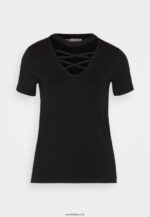 femmes t-shirt imprimé noir 006BT325 Anna Field - Image 5