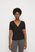 femmes t-shirt imprimé noir 006BT361 Anna Field
