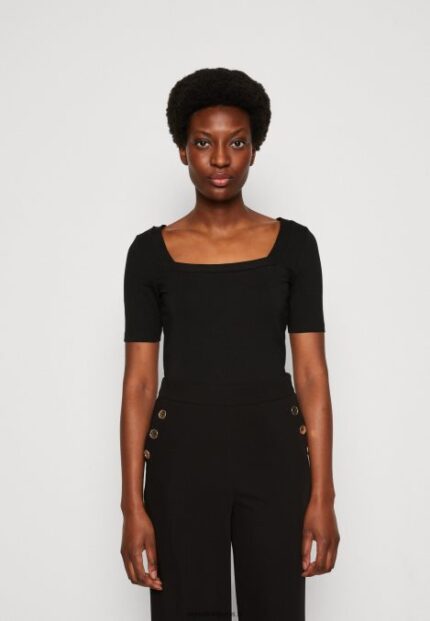 femmes t-shirt imprimé noir 006BT375 Anna Field