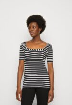 femmes t-shirt imprimé noir/blanc 006BT298 Anna Field