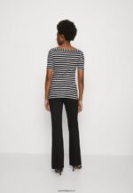 femmes t-shirt imprimé noir/blanc 006BT298 Anna Field - Image 3