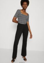 femmes t-shirt imprimé noir/blanc 006BT298 Anna Field - Image 4