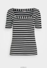 femmes t-shirt imprimé noir/blanc 006BT298 Anna Field - Image 5