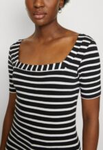 femmes t-shirt imprimé noir/blanc 006BT298 Anna Field - Image 6