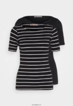 femmes t-shirt imprimé noir/noir 006BT366 Anna Field - Image 6