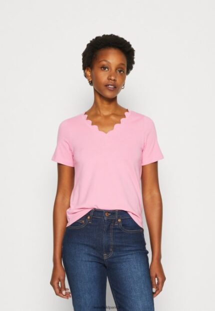 femmes t-shirt imprimé rose 006BT269 Anna Field