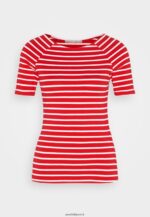 femmes t-shirt imprimé rouge/blanc 006BT340 Anna Field - Image 5