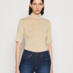 femmes t-shirt imprimé sable 006BT281 Anna Field