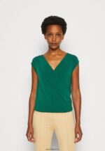 femmes t-shirt imprimé vert 006BT294 Anna Field