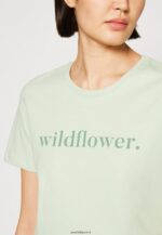 femmes t-shirt imprimé vert 006BT373 Anna Field - Image 6