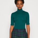 femmes t-shirt imprimé vert foncé 006BT286 Anna Field