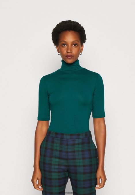 femmes_t_shirt_imprime_vert_fonce_006bt286_anna_field.jpg femmes t-shirt imprimé vert foncé 006BT286 Anna Field - Image 1