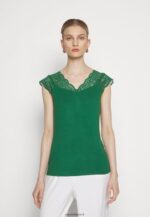 femmes t-shirt imprimé vert foncé 006BT302 Anna Field