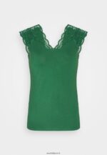 femmes t-shirt imprimé vert foncé 006BT302 Anna Field - Image 5