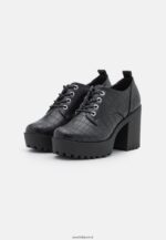 femmes talons à lacets noirs 006BT1746 Anna Field - Image 3