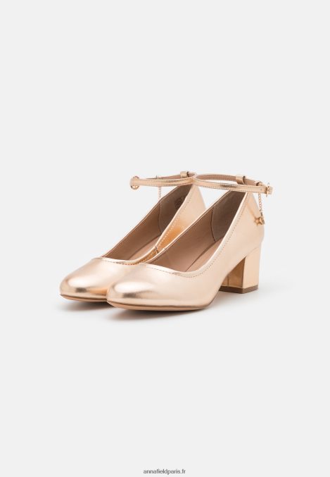 femmes talons classiques couleur or rose 006BT1680 Anna Field - Image 3