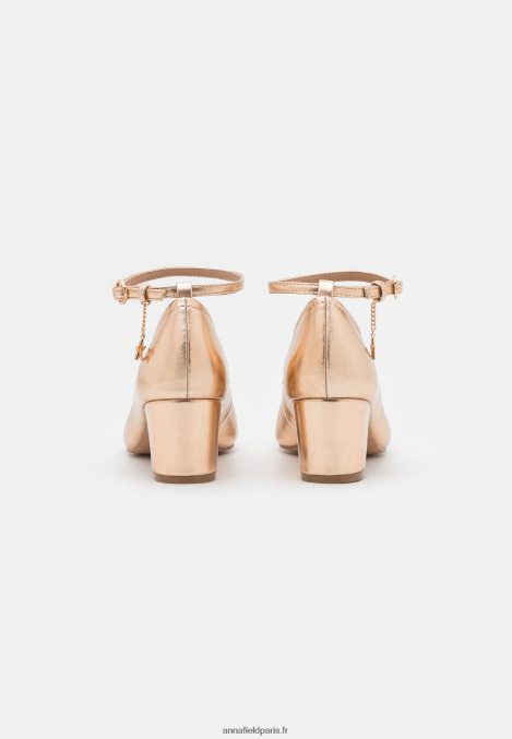 femmes talons classiques couleur or rose 006BT1680 Anna Field - Image 4
