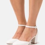 femmes talons classiques en cuir blanc 006BT1661 Anna Field