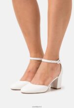 femmes talons classiques en cuir blanc 006BT1661 Anna Field