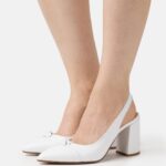 femmes talons classiques en cuir blanc 006BT1670 Anna Field