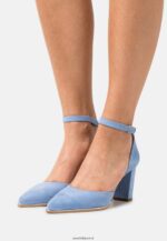 femmes talons classiques en cuir bleu clair 006BT1607 Anna Field