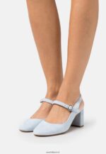 femmes talons classiques en cuir bleu clair 006BT1659 Anna Field