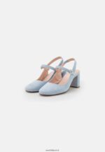 femmes talons classiques en cuir bleu clair 006BT1659 Anna Field - Image 3