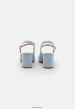 femmes talons classiques en cuir bleu clair 006BT1659 Anna Field - Image 4
