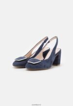 femmes talons classiques en cuir bleu foncé 006BT1618 Anna Field - Image 3