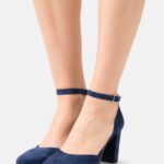 femmes talons classiques en cuir bleu foncé 006BT1633 Anna Field