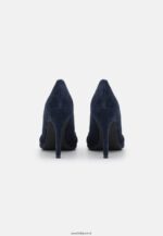 femmes talons classiques en cuir bleu foncé 006BT1665 Anna Field - Image 4