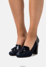femmes talons classiques en cuir bleu foncé 006BT1672 Anna Field