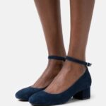 femmes talons classiques en cuir bleu foncé 006BT1687 Anna Field