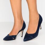 femmes talons classiques en cuir bleu foncé 006BT1755 Anna Field