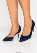 femmes talons classiques en cuir bleu foncé 006BT1755 Anna Field