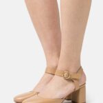 femmes talons classiques en cuir marron clair 006BT1634 Anna Field