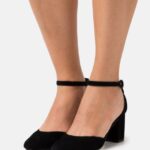 femmes talons classiques en cuir noir 006BT1653 Anna Field