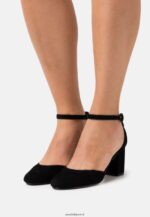 femmes talons classiques en cuir noir 006BT1653 Anna Field