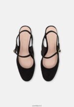 femmes talons classiques en cuir noir 006BT1685 Anna Field - Image 6